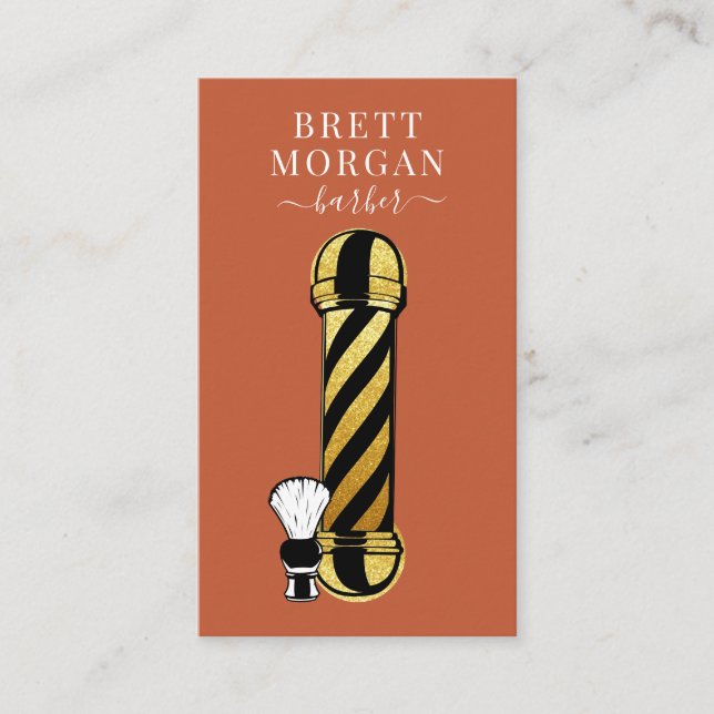 Tarjeta De Visita Barber-Polo Único (Anverso)