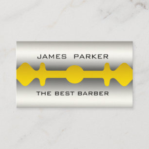Tarjeta De Visita Barber Razor Blade Salon Hair Stylist