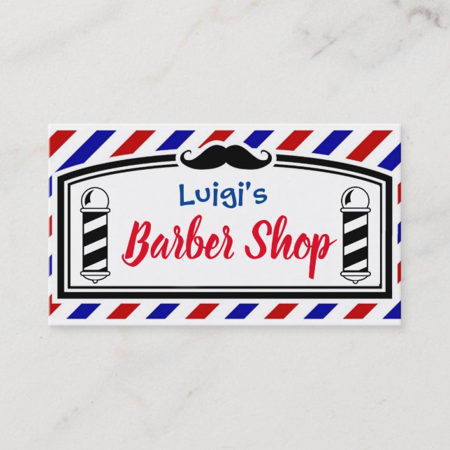 Tarjeta De Visita Barber Shop (Anverso)