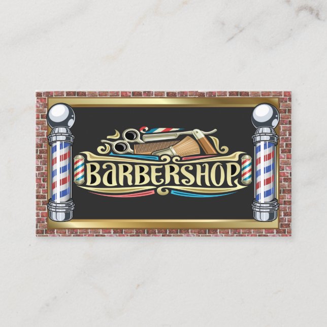 Tarjeta De Visita Barber Shop (Anverso)