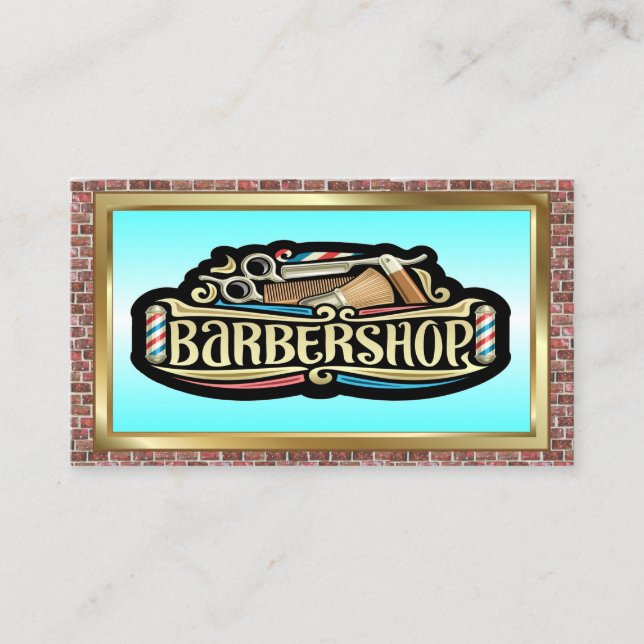 Tarjeta De Visita Barber Shop (Anverso)