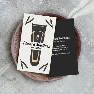 Tarjeta De Visita Barber Shop Electric Clipper, Razor