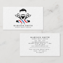 Tarjeta De Visita Barber Shop Hair Stylist 