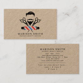 Tarjeta De Visita Barber Shop Hair Stylist 