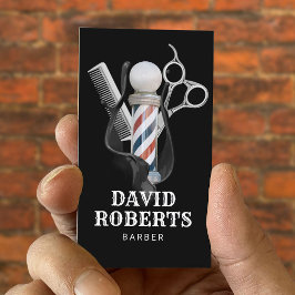 Tarjeta De Visita Barber Shop Hair Stylista Professional Barbershop