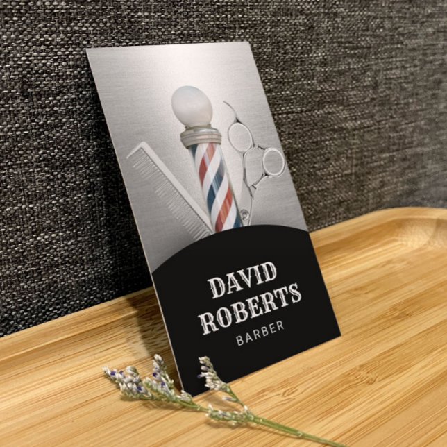 Tarjeta De Visita Barber Shop Hairdresser Profesional Barbershop (Subido por el creador)