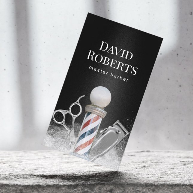 Tarjeta De Visita Barber Shop Master Barber Profesional Barbershop (Subido por el creador)