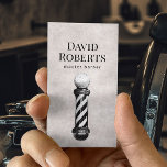 Tarjeta De Visita Barber Shop Vintage Barbershop Pelo de Barbershop<br><div class="desc">Barbershop Vintage Barber Pole Barbershop Hair Business Cards.</div>