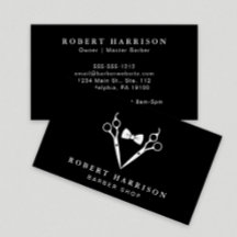 Barbería Barbero Profesional Negro