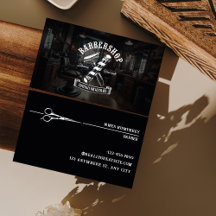 Barbería de estilo moderno de pelo negro