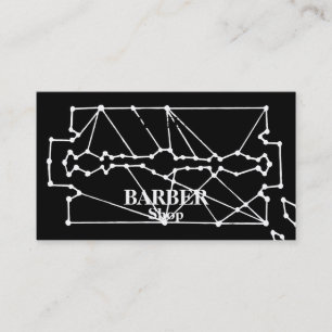 Tarjeta De Visita Barbería de hoja simple para Razor