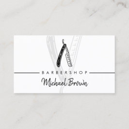 Tarjeta De Visita Barbería Razor