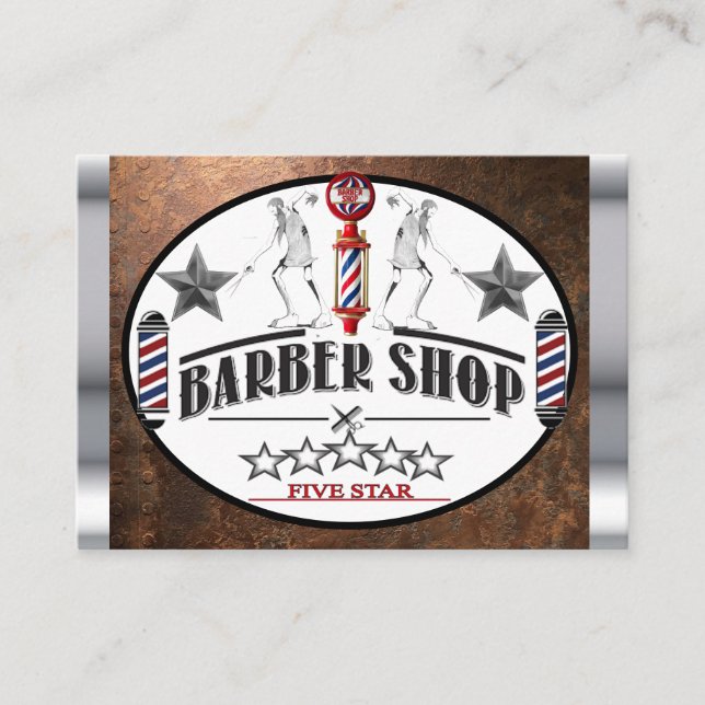 Tarjeta De Visita barbero (Anverso)
