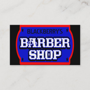 Tarjeta De Visita Barbershop Blue