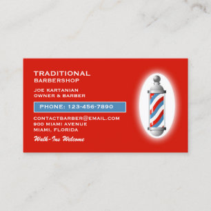 Tarjeta De Visita Barbershop Business Card