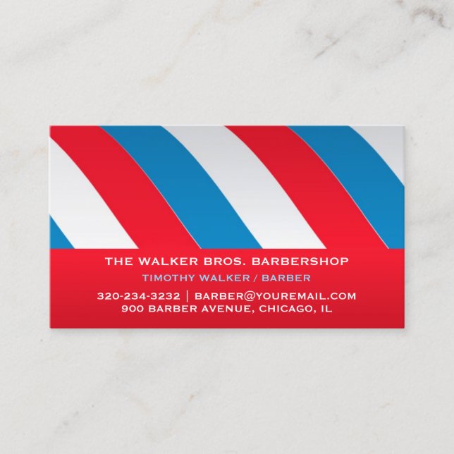 Tarjeta De Visita Barbershop Business Card (Anverso)