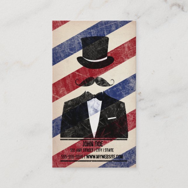 Tarjeta De Visita Barbershop Business Card (Anverso)
