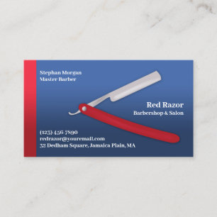Tarjeta De Visita Barbershop Business Card