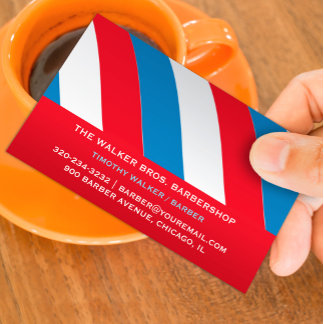 Tarjeta De Visita Barbershop Business Card