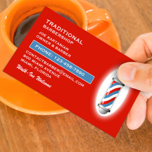 Tarjeta De Visita Barbershop Business Card