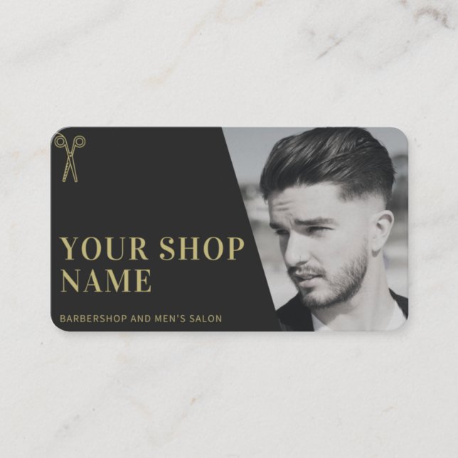Tarjeta De Visita Barbershop Business Card (Anverso)