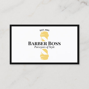 Tarjeta De Visita Barbershop de Guay Barber Pole