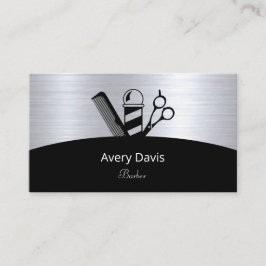 Tarjeta De Visita Barbershop Profesional Barber Shop Hairdresser Bar