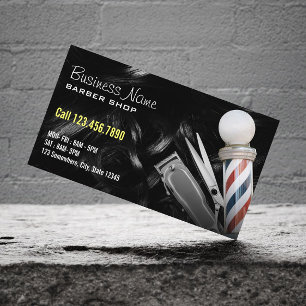 Tarjeta De Visita Barbershop Professional Hair Clipper Barber