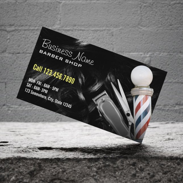 Tarjeta De Visita Barbershop Professional Hair Clipper Barber (Subido por el creador)