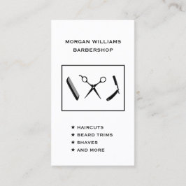 Tarjeta De Visita Barbershop vertical Hair Shave Social Media