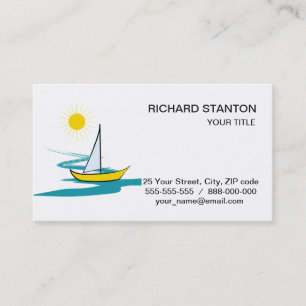 Tarjeta De Visita Barca de vela