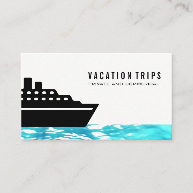 Tarjeta De Visita Barco de crucero (Anverso)