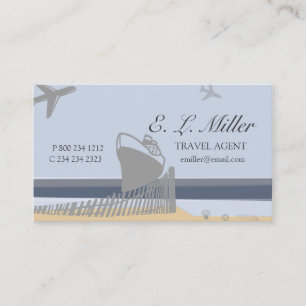 Tarjeta De Visita Barco de crucero Florida Beach Vacation Travel Age