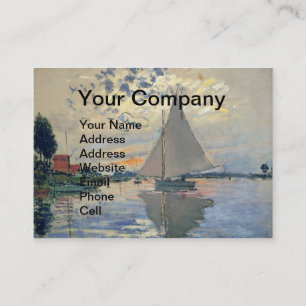Tarjeta De Visita Barco de vela de Monet Impresionismo francés Arte