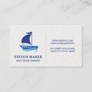 Tarjeta De Visita Barco de vela   Náutico