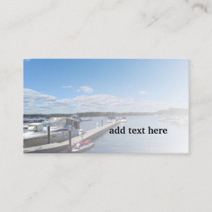 Tarjeta De Visita Barcos atracados
