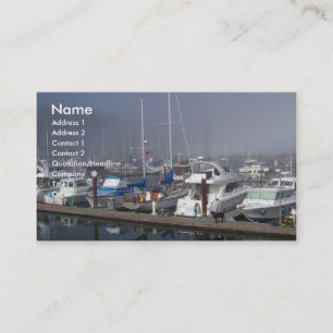 Tarjeta De Visita Barcos del puerto