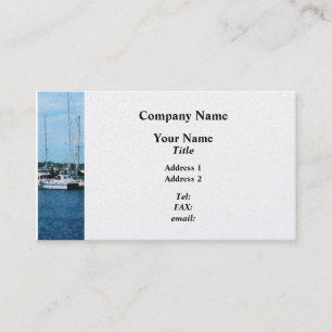 Tarjeta De Visita Barcos en Newport RI - Platino