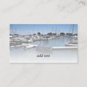 Tarjeta De Visita Barcos en un puerto deportivo