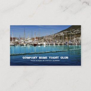 Tarjeta De Visita Barcos que navegan al club náutico en negocio del