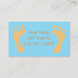 Tarjeta De Visita Barefoot Beach Bum Thunder_Cove