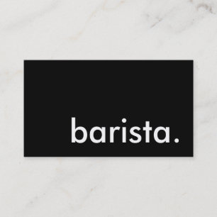 Tarjeta De Visita barista.