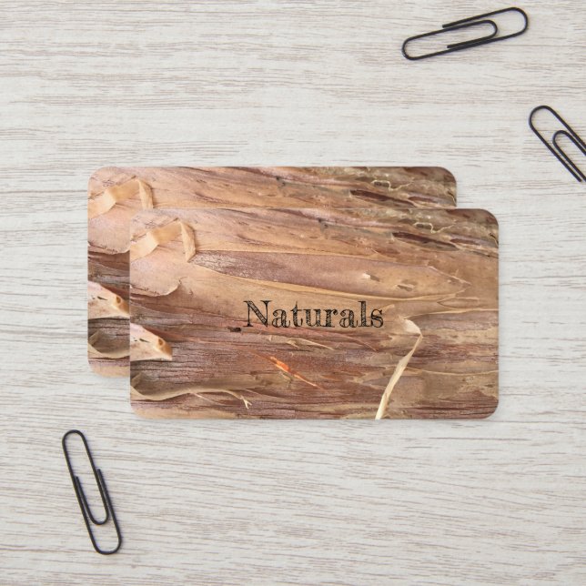 Tarjeta De Visita Bark Natural Business Cards (Anverso/Reverso In Situ)