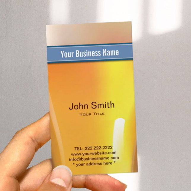 Tarjeta De Visita Barman de la tienda de licores de la correa azul (Subido por el creador)