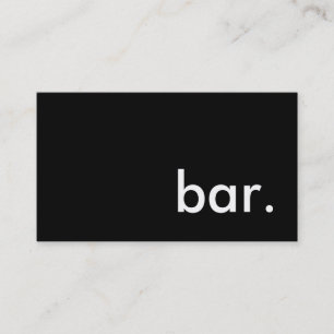 Tarjeta De Visita barra
