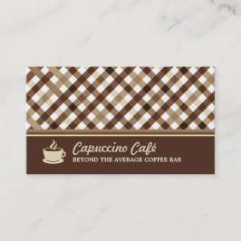 Tarjeta De Visita Barra de café con control retro