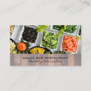 Tarjeta De Visita Barra de ensaladas   Culinario