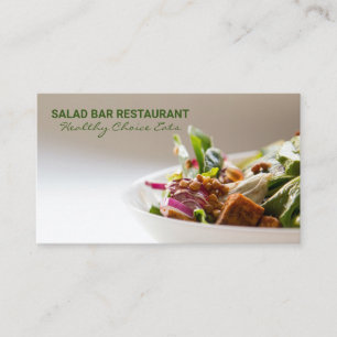 Tarjeta De Visita Barra de ensaladas   Culinario