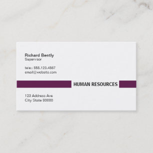 Tarjeta De Visita Barra de título (Palatinate Purple)