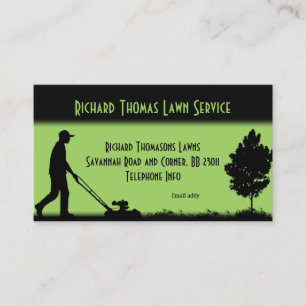 Tarjeta De Visita Barra horizontal de servicio de jardín doble late